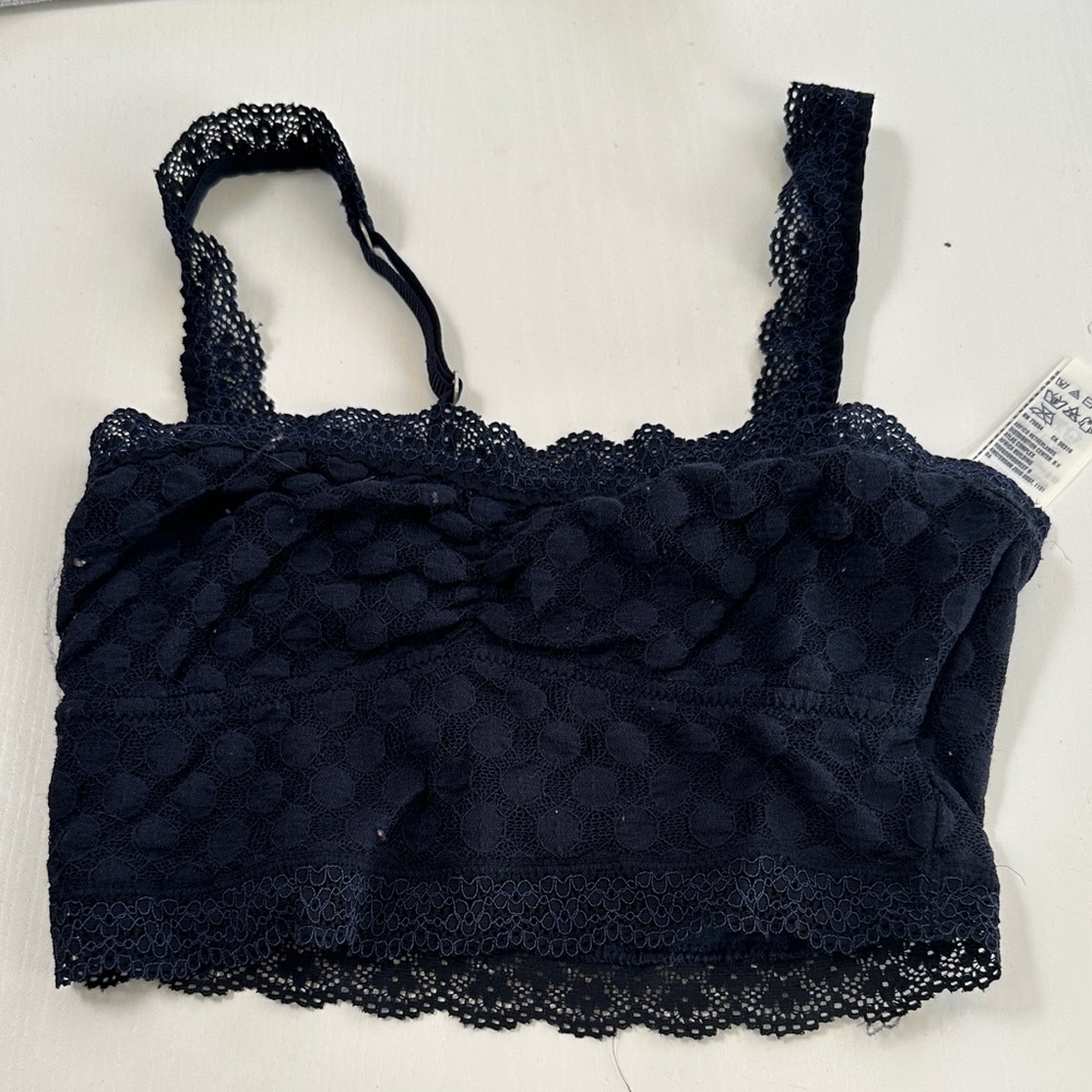 Abercrombie Navy Lace Bralette